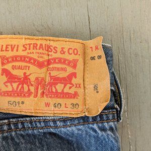 Levi's 501® Original Shrink-to-Fit™ Men's Jeans Rigid 40W x 30L purchased 2021